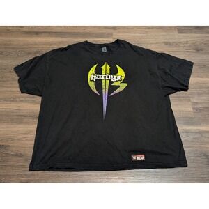 WWE Authentic The Hardy Boyz Graphic T-Shirt Mens 4XL Black Matt Jeff Hardy